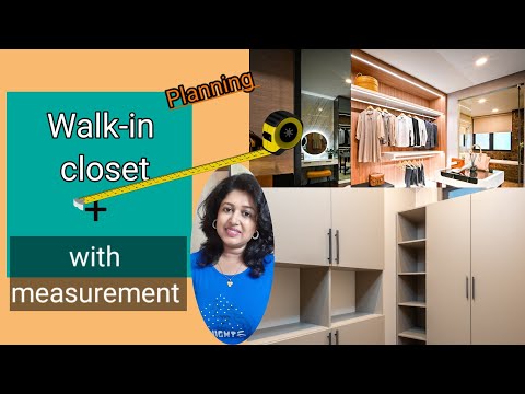 Walk in closet - measurement & planing, Walk in closet design, Dressing room design ideas