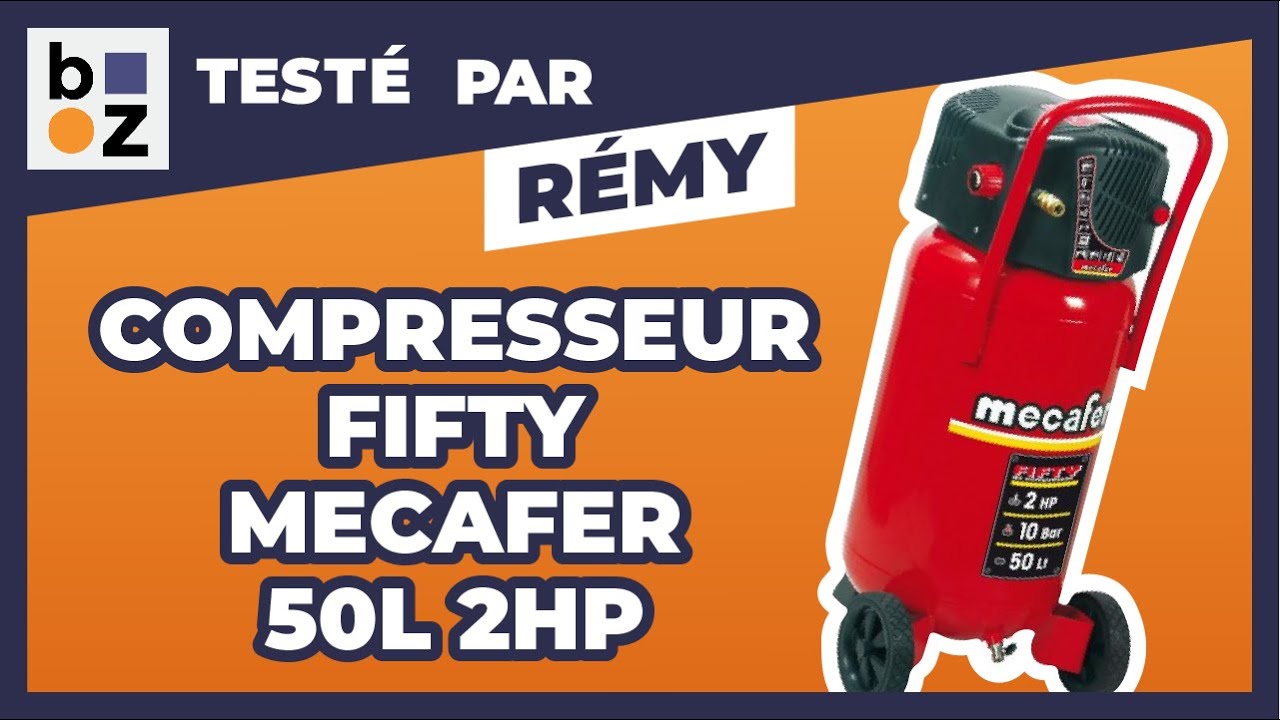 Compresseur d'air vertical 50L 2HP FIFTY MECAFER : Test et Avis