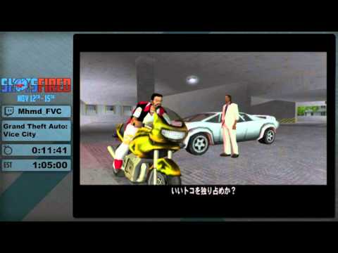 GTA: Vice City (Any%) in 58:21 by Mhmd_FVC - Shots Fired Marathon