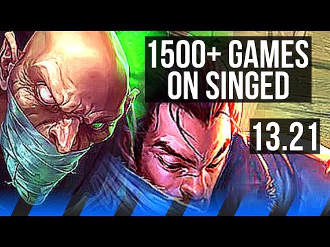 SINGED vs YASUO (MID) | 7/2/16, 1500+ games | KR Diamond | 13.21