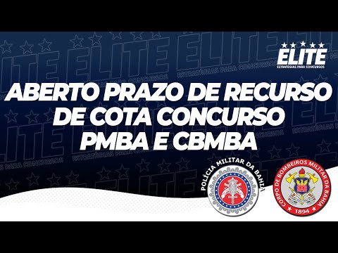 RECURSO DE COTA CONCURSO PMBA E CBMBA