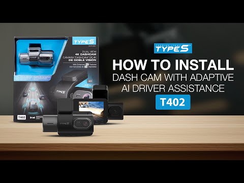 How to Install TYPE S T402 Dual View 4K Dash cam with Adaptive AI Driver Assistance (Costco 2025)