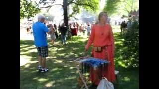 preview picture of video 'A walk in the marketplace at Visby's Medieval Week.'