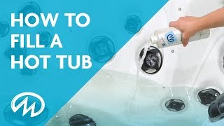 Hot Tub Start Up - How to Fill a Hot Tub