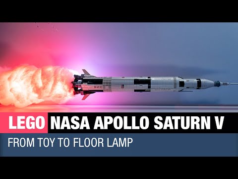 LEGO NASA Apollo Saturn V: From Toy to Floor Lamp