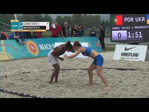 Round 1 Women's BW - 50 kg: C. GOMES TEIXEI (POR) v. K. MASHKEVYCH (UKR)