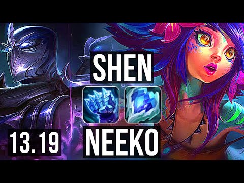 SHEN vs NEEKO (TOP) | 8/2/18, 2.0M mastery, 800+ games, Dominating | BR Master | 13.19