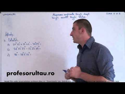 operatii cu masuri unghiuri rezolvate - profesorultau.ro