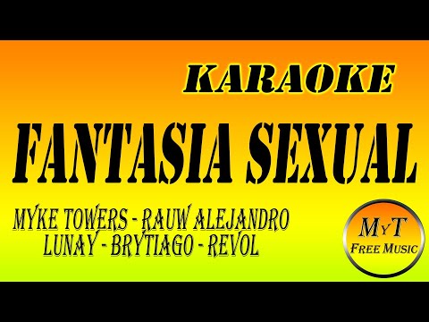 Myke Towers - Rauw Alejandro - Lunay - Brytiago - Revol - Fantasia Sexual -  Karaoke / Instrumental