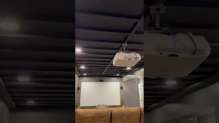 Husband=GENIUS#2!🤯 (DIY Basement Ceiling)🤯    #diy #builder #construction #homecinema #basement