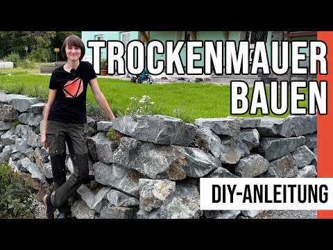 Trockenmauer bauen mit Wasserbausteinen - Schritt für Schritt | Schicker Mineral