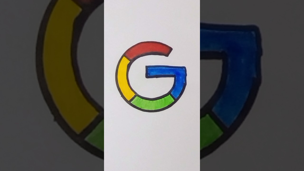 Google Logo Easy Drawing. #viral #trending #short #shorts #shortvideo #google #ytshorts