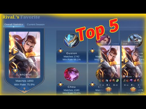 Mobile legends Lancelot 76% Win Rate - Top 1 Global Lancelot by Irrad