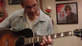 The Jam: &quot;No One in the World&quot; (lesson; tutorial) &#39;07 Gibson Southern Jumbo