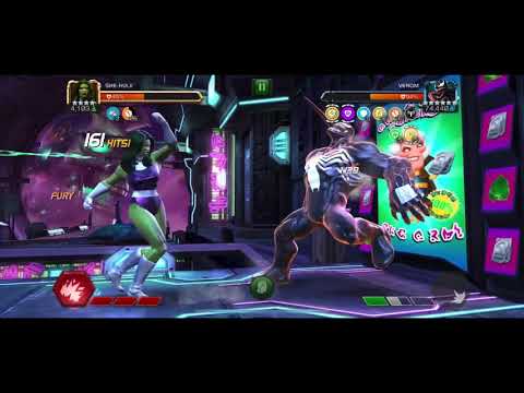 MCOC Variant 7 - Venom boss vs 4* r3 She-hulk - method to make it easy