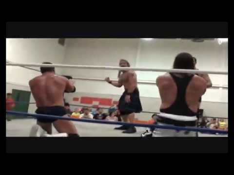 Tyson Dux & Kowboy Mike Hughes vs Robbie McAllister & Riddick Stone - July 2010 - ECPW