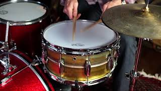Video thumbnail for Ludwig Raw Brass 6.5" snare review by Carter McLean