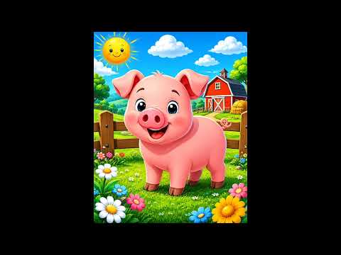 Farm Animals Coloring Book 