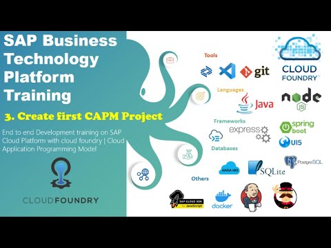 03 Create First Project in Cloud Application Programming Model | Business Application Studio CAP