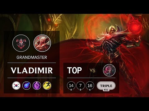 Vladimir Top vs Vi - KR Grandmaster Patch 9.11