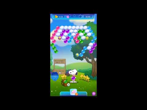 Snoopy Pop Bubble Shooter Level 28 by Jam City Gameplay