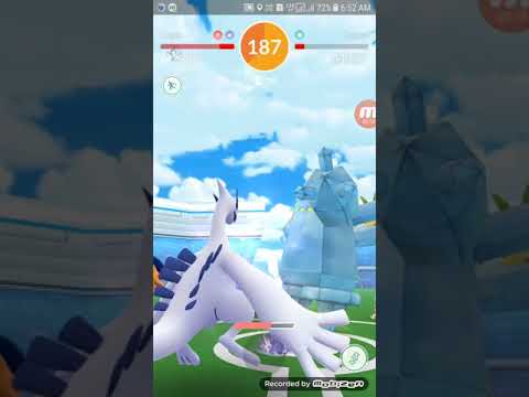 Regice raid with only one Lugia and pokedex registration in Pokemon go