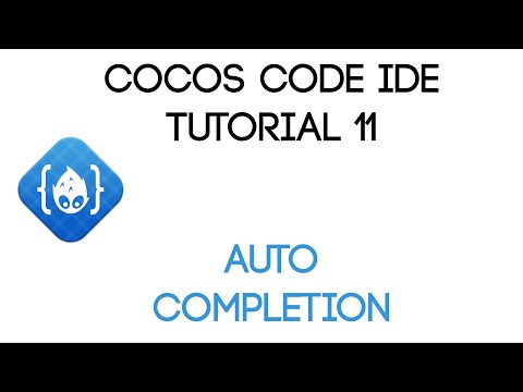 Cocos Code IDE V1 Tutorial 11 Auto Completion