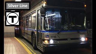 【MBTA】Silver Line 1 Front View - Time Lapsed POV from South Station → Logan Airport → South Station