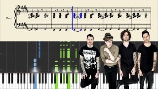 Fall Out Boy - I&#39;ve Got All This Ringing in my Ears and None on my Fingers - Piano Tutorial + Sheets