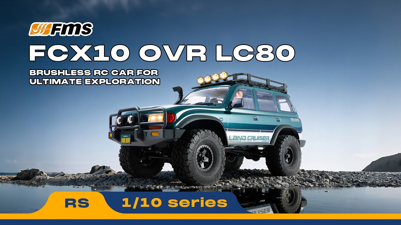 1:10 LC80 Brushless RC Crawler | Licensed Toyota 4WD | FMS Hobby