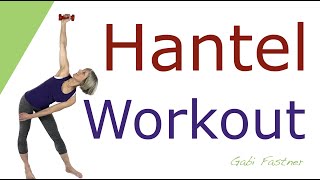 ♦️40 min. Ganzkörper-Training mit Gewichten | Hantel/Kettlebell | für Fortgeschrittene