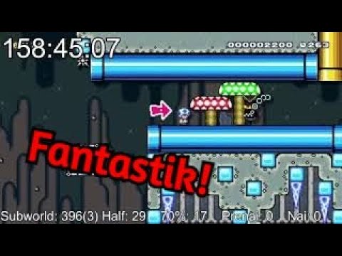 Uploading Frosted Chomp Thwomps - Super Mario Maker 2