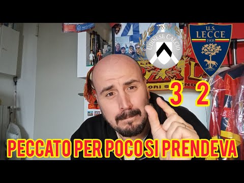 UDINESE - LECCE 3-2 👉🏻 IT'S A SHAME WE CAME CLOSE AND WE COULD AT LEAST HAVE DRAWN 😡