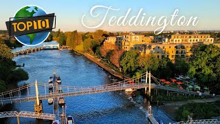 TEDDINGTON UK - 🤩LONDON'S BEST TOWN 2021😍 [River Thames / Bushy Park  / Eating Out / History