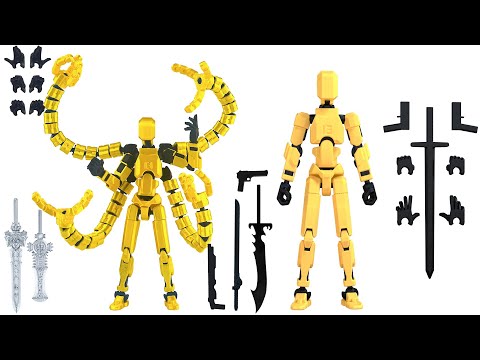 Assembly Completed Lucky 13 T13 Action Figure Set 3D Printed Multi Jointed Movable Dummy 13 Nova 13
