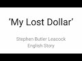 My Lost Dollar english story explained in English