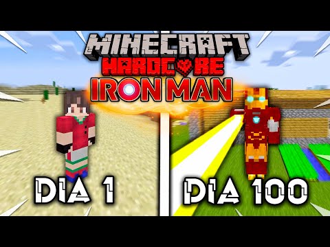 I SURVIVED 100 Days BEING IRON-MAN!  in Minecraft HARDCORE... this was what happened #100 days