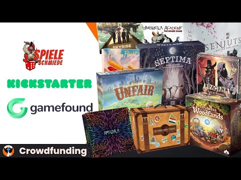 Brettspiel Crowdfunding Überblick - Kickstarter Gamefound Spieleschmiede - 16.06.22