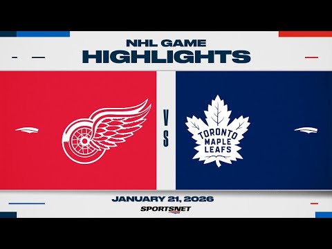 NHL Highlights | Red Wings vs. Maple Leafs - January 21, 2026
