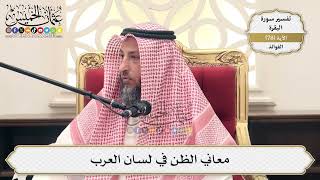 247- معاني الظن في لسان العرب - عثمان الخميس