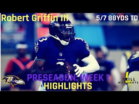 Robert Griffin III Preseason Week 1 Highlights | 08.09.2018