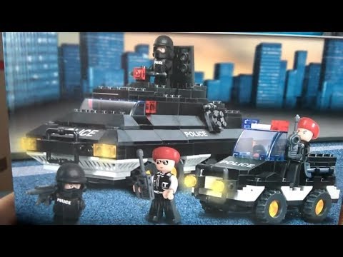 Конструктор Sluban Полиция М38 В2000 311 деталей Обзор Сборка ЛЕГО конструктора ПОЛИЦИЯ