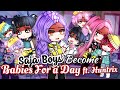 SAJA Boys Become Babies For A Day Ft HUNTRIX KPOP Demon Hunters GLMM GCMM Gacha Club Mini Movie
