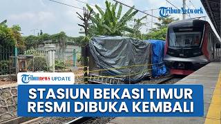 Pantauan Udara Stasiun Bekasi Timur, Operasional Kembali Normal seusai Tabrakan KA Argo Bromo vs KRL