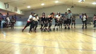 preview picture of video 'Chesapeake Roller Derby, Preps vs Greasers, Sportsman's Hall, 9.23.2012'