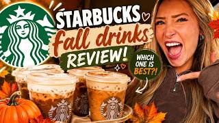 Trying EVERY Starbucks Fall Drink 2026! Which one is ACTUALLY Worth it