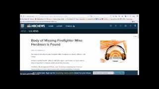 Break This News: Body Of Missing Firefighter Found