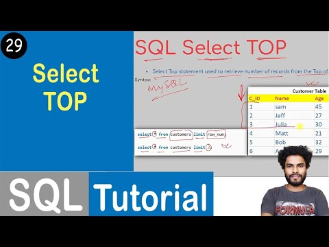 29 Select Top Statement In Sql Sql Tutorial