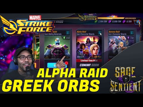 NEW ALPHA RAID ORBS TOONS - MARVEL Strike Force