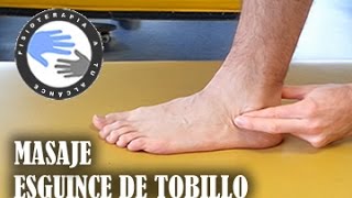 Masaje para esguince de tobillo, como autotratar tu lesion
